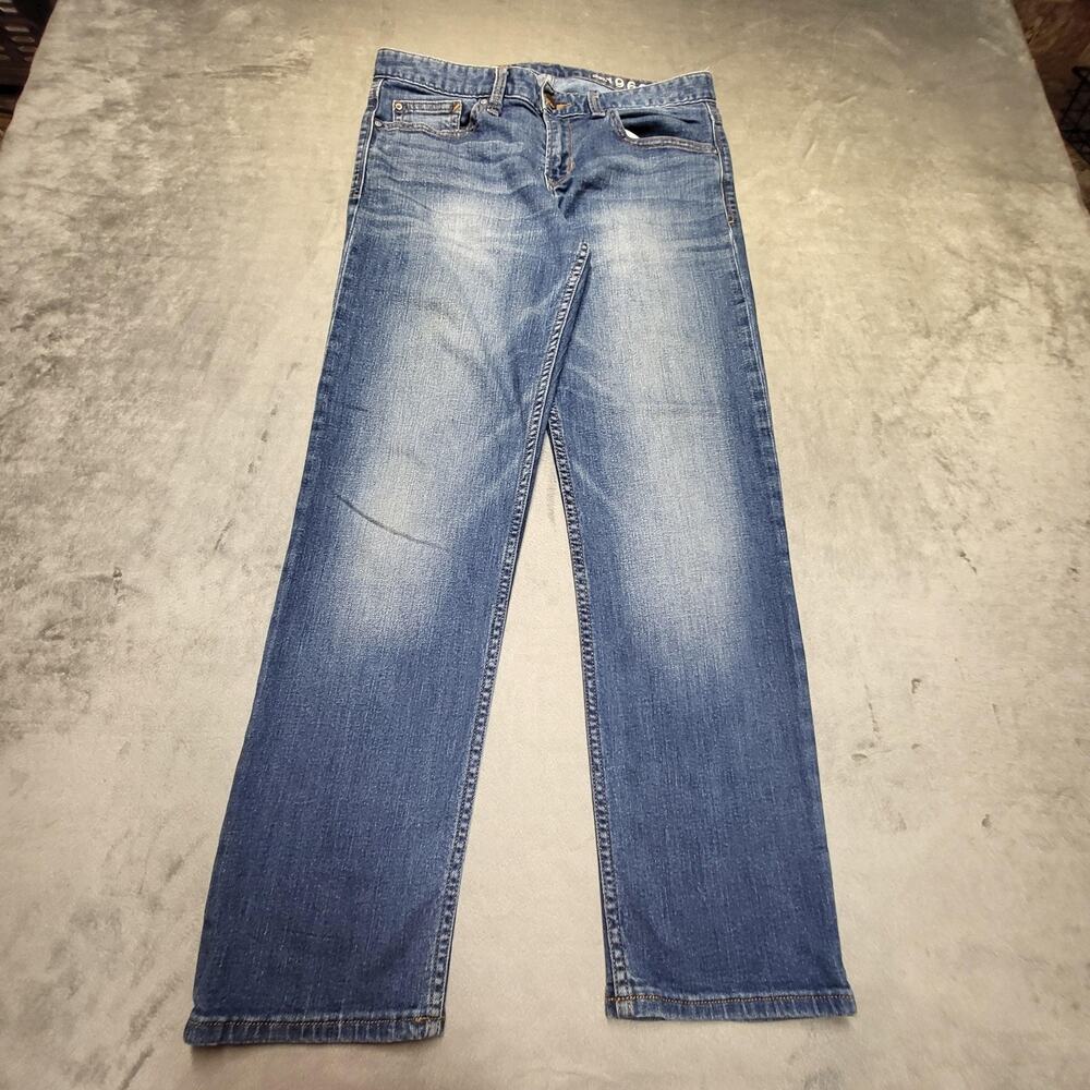 Gap Jeans Womens 28 Blue Real Straight Medium Wash Stretch Denim 5-Pocket